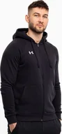 Bluzy męskie - Under Armour Bluza męska Under Armour Rival Fleece FZ Hoodie czarna 1379767 001 L - miniaturka - grafika 1
