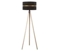 Lampy stojące - Duolla - Lampa podłogowa DUO 1xE27/60W/230V czarny/beżowy - miniaturka - grafika 1