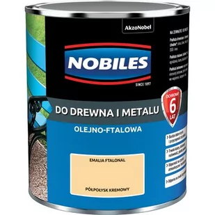 Emalia ftalowa Ftalonal Kremowy półpołysk 0,7 l NOBILES - Emalie - miniaturka - grafika 1
