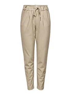 ONLY Damskie spodnie ONLPOPTRASH Easy Rush Stripe PNT NOOS, Humus/Stripes:W. Cloud Dancer, XXSW / 34L, Humus/Stripes:w. Cloud Dancer, (XXL) W / 34L - Spodnie damskie - miniaturka - grafika 1