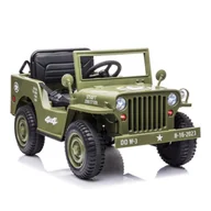 Pojazdy elektryczne dla dzieci - Auto Na Akumulator JH-103 Oliwkowa Zieleń 4x4 - miniaturka - grafika 1