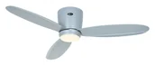 Wentylatory sufitowe - Energooszczędny wentylator sufitowy z oświetleniem LED i pilotem Eco Plano II 112 cm jasnoszary - miniaturka - grafika 1