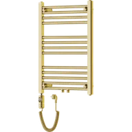 Grzejniki łazienkowe - Mexen Mars grzejnik elektryczny 700 x 500 mm, 300 W, złoty - W110-0700-500-2300-50 - miniaturka - grafika 1
