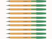 Sport i wypoczynek - Długopis z wymiennym wkładem zielony (20szt) - miniaturka - grafika 1
