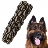 Zabawki dla psów - Gryzak szarpak piłka dla dużego psa zabawka sznur pleciony gruba lina - miniaturka - grafika 1