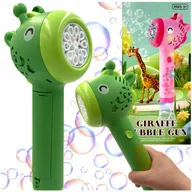 Bańki mydlane - Bańki mydlane żyrafa bańki różdżka żyrafka zielona maszynka do baniek pałka - miniaturka - grafika 1
