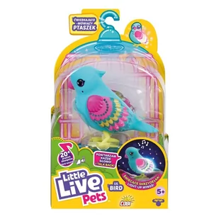 Little Live Pets, Lil Bird, ćwierkający ptaszek, zabawka interaktywna, niebieski - Zabawki interaktywne dla dzieci - miniaturka - grafika 1