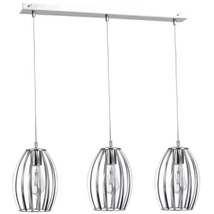 KET Industrialna LAMPA wisząca loftowa OPRAWA metalowy ZWIS druciany chrom KET196 - Lampy sufitowe - miniaturka - grafika 1