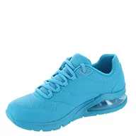 Trampki damskie - Skechers Damskie trampki UNO 2, Turq Duraleather/Mesh Trim, 5 UK, Wykończenie z siatki Turq Duraleather, 38 EU - miniaturka - grafika 1