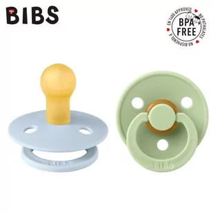 Bibs Colour 2-Pack Baby Blue & Pistachio S Smoczek Uspokajający Kauczuk Hevea - Smoczki uspokajające - miniaturka - grafika 1