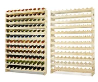 Pozostałe akcesoria barmańskie - Stojak na wina Regał na wino drewniany modułowy RW10 10x12 Naturalny Surowy Drewno sosnowe ilość butelek 10 RW10_10X12_NNK1 / Wamar-Sosenka - miniaturka - grafika 1