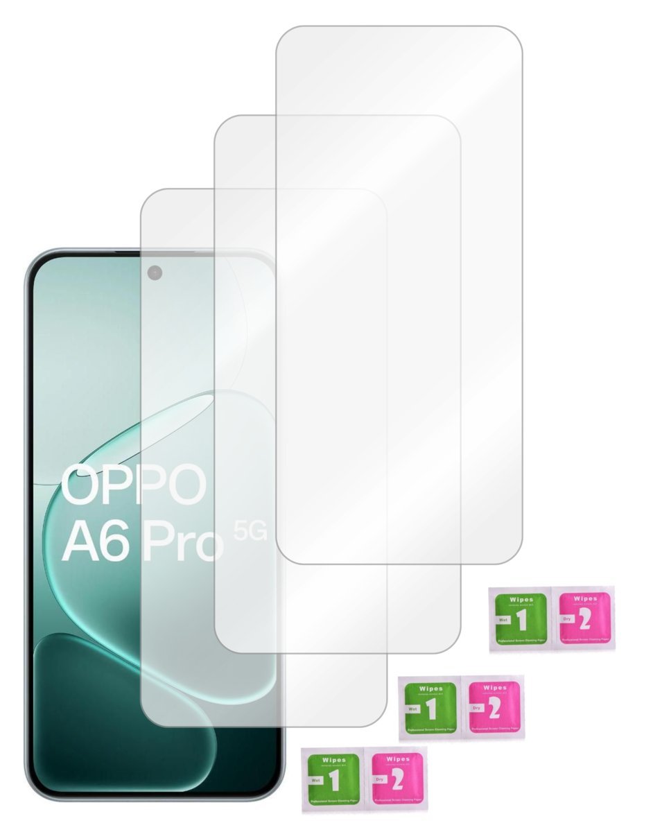 Szkło do OPPO A6 PRO 5G hartowane ochrona na ekran szybka glass 9H 3 sztuki
