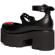 Moda i Uroda OUTLET - LAMODA - Rosey Love Chunky Platform Dolly Shoes, EU 41, Białe patentowe różowe serce, 41 EU - miniaturka - grafika 1