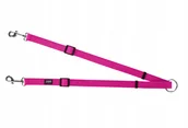 Smycze dla psów - CHABA DWÓJNIK REGULOWANY S 1,0/32-55cm FUKSJA - miniaturka - grafika 1