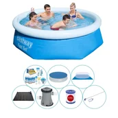 Baseny ogrodowe - Zestaw basenowy - Bestway Fast Set 244x66 cm okrągły - miniaturka - grafika 1