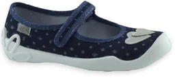 Dziewczęce kapcie do szkoły baleriny Befado 114Y545 Blanca - Buty dla dziewczynek - miniaturka - grafika 1