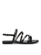 Sandały damskie - Geox Sandały D Maddalusiac D65YMH 0001J C9999 Czarny - miniaturka - grafika 1