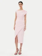 Sukienki - Rinascimento Sukienka koktajlowa CFC0019898002 Różowy Regular Fit - miniaturka - grafika 1