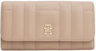 Portfele - Tommy Hilfiger Damski TH Kobiecy LRG Flap AW0AW17475 Zip Around Wallet, Beżowy (Coastal Taupe), OS, Beżowy (Coastal Taupe), One Size - miniaturka - grafika 1