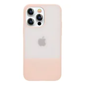 Etui i futerały do telefonów - Kingxbar Plain Series etui pokrowiec do iPhone 13 Pro Max silikonowa obudowa różowy - miniaturka - grafika 1