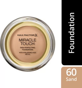 Max Factor Miracle Touch Foundation podkład z kwasem hialuronowym dla gładkiej i równomiernej skóry, 1 opakowanie (1 x 12 g) - Pudry do twarzy - miniaturka - grafika 5
