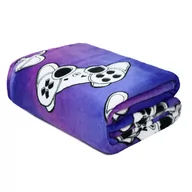 Koce - Koc GAMING ZONE Pad mikroflanela 130x170 cm, Fiolet - miniaturka - grafika 1