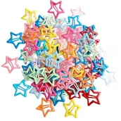 Ozdoby do włosów - Spinki do Włosów Super Kolory i Wzory Gwiazdka 10 szt. - miniaturka - grafika 1