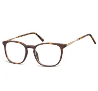 Okulary korekcyjne, oprawki, szkła - Okulary oprawki zerówki korekcyjne Nerd Sunoptic AC6A panterka - miniaturka - grafika 1