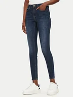 Spodnie damskie - Vero Moda Jeansy Flash 10310822 Granatowy Skinny Fit - miniaturka - grafika 1