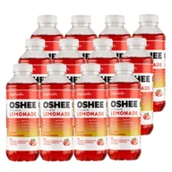 Napoje energetyczne i izotoniczne - Oshee Vitamin Lemonade ZERO o smaku truskawkowym 555 ml X 12 SZTUK - miniaturka - grafika 1