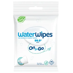 WaterWipes OnTheGo Bio, chusteczki nawilżane, odświeżające, 10 sztuk - Chusteczki nawilżane - miniaturka - grafika 1