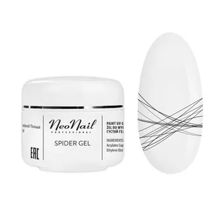 Neonail Spider Gel 5g żel do zdobień Black - Żele do paznokci - miniaturka - grafika 4