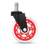 Fotele gamingowe - huzaro Kółka HZ-Casters 2.0 Czerwony HZ-CASTERS 2.0 RED - miniaturka - grafika 1