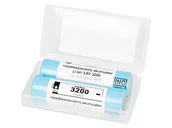 Ładowarki i akumulatory - 85-599# Akumulator 18650 li-ion lg 3200mah 10a 3,6v + box 2szt - miniaturka - grafika 1