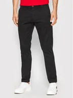 Spodnie męskie - Tommy Jeans Chinosy Scanton DM0DM09595 Czarny Slim Fit - miniaturka - grafika 1