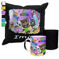 Gadżety dla niej i dla niego - ZESTAW KUBEK MAGICZNY ZMIENIAJĄCY KOLOR +POSZEWKA TALKIN TOM PREZENT +IMIĘ - miniaturka - grafika 1