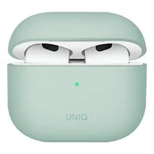 Akcesoria do słuchawek - Apple Uniq Etui UNIQ Lino AirPods 3 Silicone zielony/mint green UNIQ538MNT - miniaturka - grafika 1