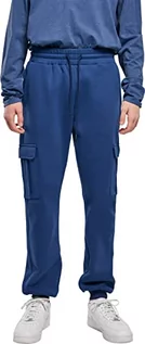 Spodnie sportowe męskie - Urban Classics Spodnie dresowe męskie cargo, niebieski (Kosmiczny Błękit), XL - grafika 1