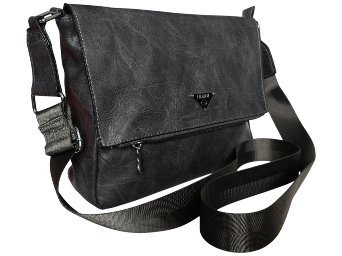 Torebka Damska, Praktyczna Miejska Mała Listonoszka Na Ramię, Kolor Szary