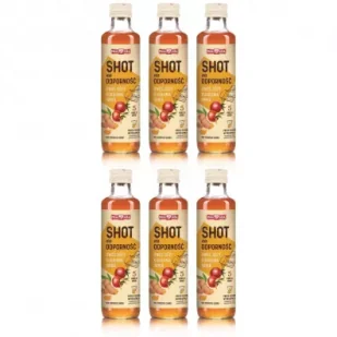Polska Róża Shot na odporność Owoc róży, kurkuma, imbir 5 porcji zgrzewka 6 x 250 ml - Soki i napoje niegazowane - miniaturka - grafika 1