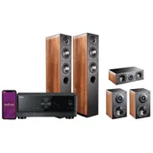 Kino domowe - Kino domowe YAMAHA RX-V4A + INDIANA LINE Nota 550 + 740 + 240 Orzech - miniaturka - grafika 1