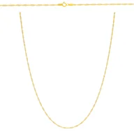 Biżuteria dla dzieci - Złoty łańcuszek pełny Singapur 42 cm pr. 585 - miniaturka - grafika 1