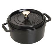 Garnki - Staub Cocotte 18 cm Czarny 40509-485-0 - miniaturka - grafika 1