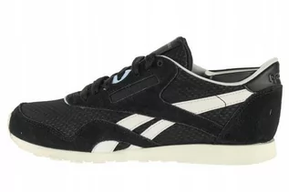 Buty sportowe damskie - Reebok CL Nylon Slim EP BS5111 czarny - grafika 1