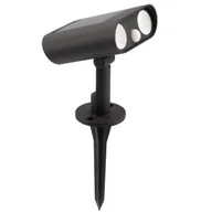 Lampy ogrodowe - Solarna lampa słupek ogrodowy BINGO 6938401330 LED 8,2W 5000K IP54 czarna - miniaturka - grafika 1