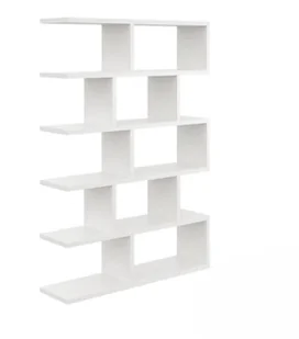 Regał ścienny, otwarty, biblioteczka, 70x18x101 cm, biały, mat - Regały - miniaturka - grafika 1