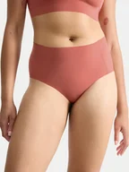 Majtki damskie - Sloggi Figi klasyczne z wysokim stanem Zero Feel 10217759 Pomarańczowy - miniaturka - grafika 1