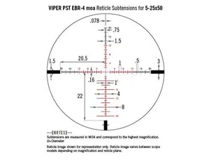 Luneta celownicza Vortex Viper PST II 5-25x50 30 mm AO EBR-4 - Lunety i akcesoria - miniaturka - grafika 8