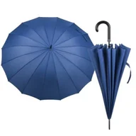 Parasole - Parasol męski Długi Doppler Granatowy 16 brytów wiatroodporny - miniaturka - grafika 1