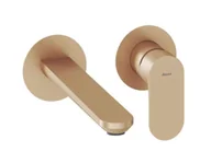 Baterie umywalkowe - Ravak Eleganta - Podtynkowa bateria umywalkowa, montaż 2-otworowy, szczotkowane różowe złoto X070366 - miniaturka - grafika 1